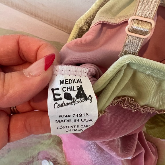 Costume Gallery ballet tutu pink/green/floral, recital costume, size CM - Picture 5 of 6